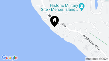 Map of 8039 W Mercer Wy, Mercer Island WA, 98040