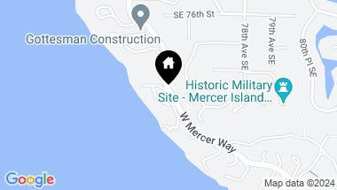 Map of 7820 W Mercer Way, Mercer Island WA, 98040