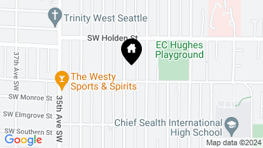 Map of 7745 Holden Place SW #B, Seattle WA, 98126