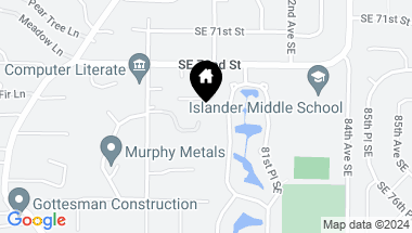 Map of 7855 SE 73rd Place, Mercer Island WA, 98040