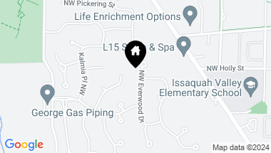 Map of 705 NW Everwood Drive, Issaquah WA, 98027