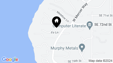 Map of 7219 W Mercer Way, Mercer Island WA, 98040