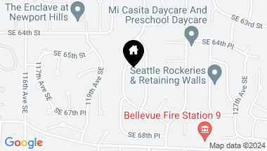Map of 6358 121st Avenue SE, Bellevue WA, 98006