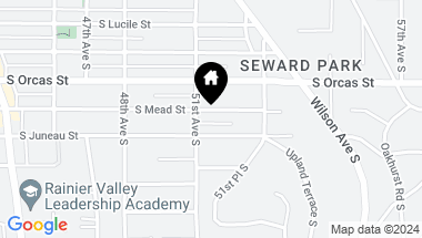 Map of 5113 S Mead Street, Seattle WA, 98118
