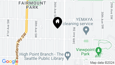 Map of 5640 36th Avenue SW, Seattle WA, 98126