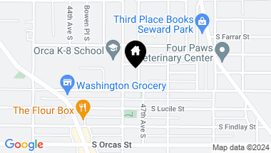 Map of 5317 47th Avenue S, Seattle WA, 98118