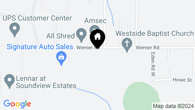 Map of 58 xx W Werner Road, Bremerton WA, 98312