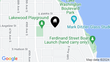 Map of 4814 52nd Avenue S, Seattle WA, 98118