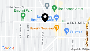 Map of 4712 45th Avenue SW, Seattle WA, 98116