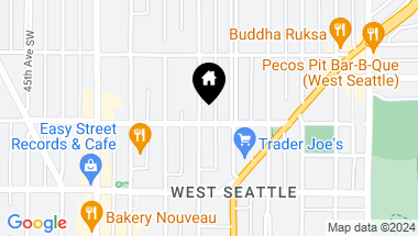 Map of 4456 40th Avenue SW, Seattle WA, 98116