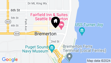 Map of 256 Burwell Street, Bremerton WA, 98337