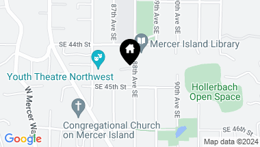 Map of 8717 SE 44th Place, Mercer Island WA, 98040