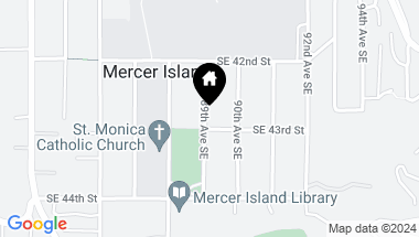 Map of 4250 89th Avenue SE, Mercer Island WA, 98040