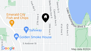 Map of 3714 38th Avenue S, Seattle WA, 98144
