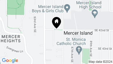 Map of 4204 85th Avenue SE, Mercer Island WA, 98040