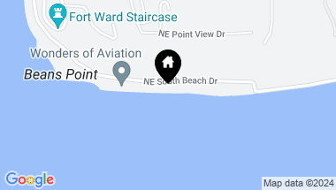 Map of 10039 NE South Beach Drive, Bainbridge Island WA, 98110