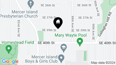 Map of 3903 86th Avenue SE, Mercer Island WA, 98040
