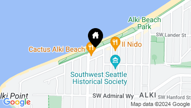 Map of 2818 Alki Avenue SW, Seattle WA, 98116