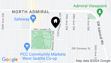 Map of 2702 Walnut Avenue SW, -2534, Seattle WA, 98116