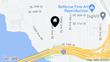 Map of 3138 108th Avenue SE, Bellevue WA, 98004