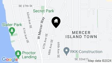 Map of 28 XX 68th Avenue SE, Mercer Island WA, 98040