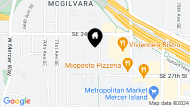 Map of 2435 74th Avenue SE, Mercer Island WA, 98040