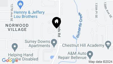 Map of 2489 132nd Avenue SE, Bellevue WA, 98005