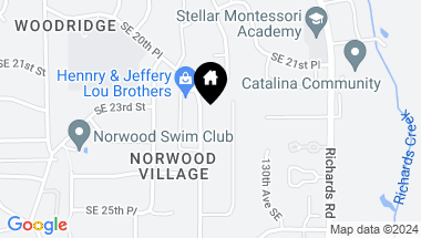 Map of 2310 128th Avenue SE, Bellevue WA, 98005