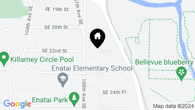 Map of 2205 109th Avenue SE, Bellevue WA, 98004