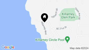 Map of 1934 Killarney Way SE, Bellevue WA, 98004