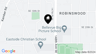 Map of 14614 SE 20th Street, Bellevue WA, 98007