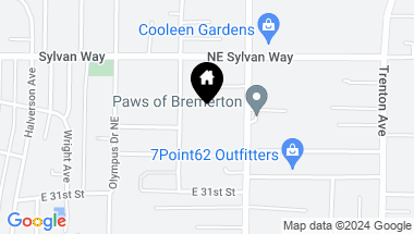 Map of 3301 Perry Avenue NE, Bremerton WA, 98310