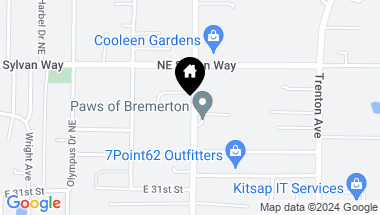 Map of 3301 Perry Avenue NE, Bremerton WA, 98310