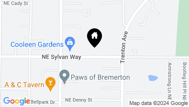 Map of 1 NE Lot X Sylvan Way, Bremerton WA, 98310