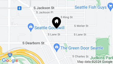 Map of 1626 B S Lane Street, Seattle WA, 98144