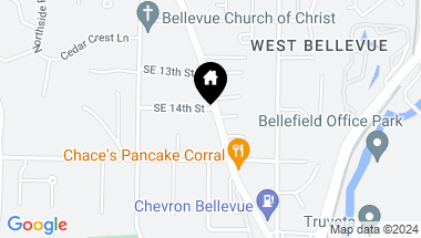 Map of 10463 SE 14th Street , -7144, Bellevue WA, 98004