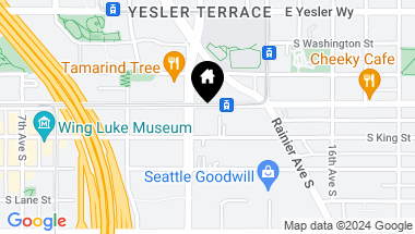 Map of 1207 S Jackson Street, Seattle WA, 98144