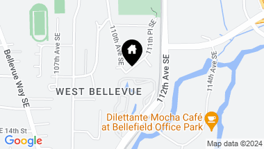 Map of 1032 111th Place SE, -6802, Bellevue WA, 98004