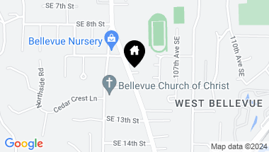 Map of 10519 SE 10th Lane, Bellevue WA, 98004