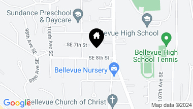 Map of 10228 SE 8th Street, Bellevue WA, 98004