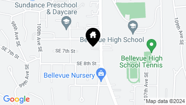 Map of 623 Bellevue Way SE, Bellevue WA, 98004