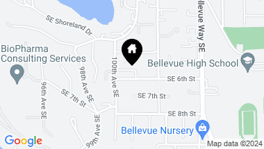 Map of 10030 SE 6th Street #102, -6101 Unit: 102, Bellevue WA, 98004