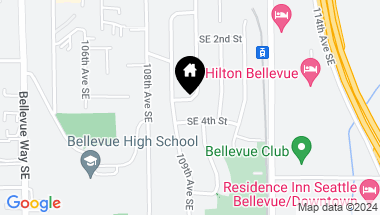 Map of 10907 SE 3rd Street, Bellevue WA, 98004