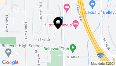 Map of 300 111th Avenue SE, Bellevue WA, 98004