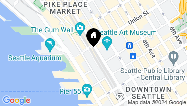 Map of 99 Union Street #1801, Seattle WA, 98101