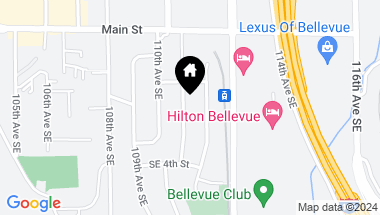 Map of 224 110th Place SE, Bellevue WA, 98004