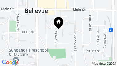 Map of 208 106th Avenue SE, Bellevue WA, 98004