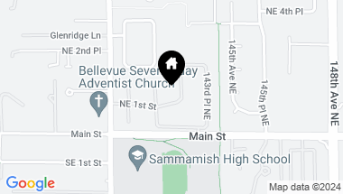 Map of 173 141st Place NE #105, Bellevue WA, 98007
