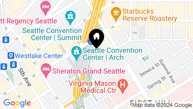 Map of 1400 Hubbell Place #410, Seattle WA, 98101