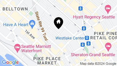 Map of 2000 Third Ave #1704 , Seattle WA, 98101